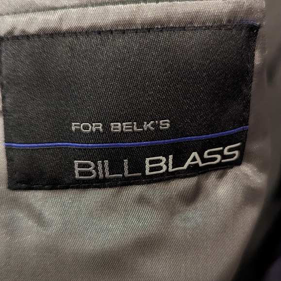 Vintage Bill Blass Blazer Sport Coat 100% silk Two Button Navy Blue Mens sz 46L - Picture 4 of 8